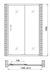 Душевая дверь Gemy Victoria S30191F