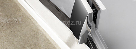 Душевая дверь Ravak Pivot распашная 110х190, толщина полотна 6мм универсальная, цвет профиля хром