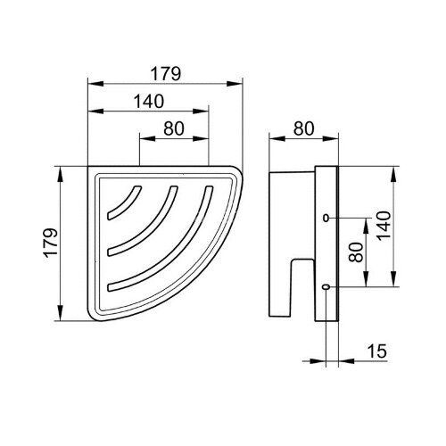 Полочка Keuco COLLECTION MOLL, Хром (12757010001)