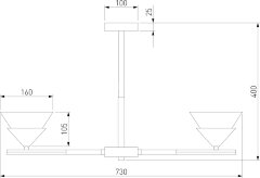Потолочная люстра Eurosvet 70138/6 хром