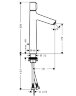 72044000 Talis Select S Смеситель для раковины 190, однорычажный, со сливным гарнитуром