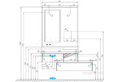 Зеркало AQUATON Сакура 100 с подсветкой (1A235102SKW80)