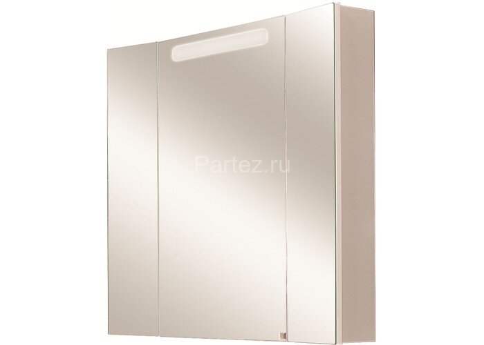 Зеркало-шкаф AQUATON Мадрид 80М с подсветкой, белое (1A175202MA010)