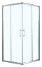 Душевое ограждение Azario GREENWOOD 1000х1000х1850, БЕЗ ПОДДОНА, прозрачное стекло 6 мм, цвет профиля серебро (AZ-NNE1142 1000)