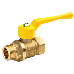 Кран шаровой газовый 11Б27П Dу20 в-н рыч.