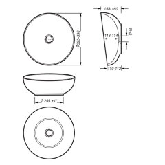 Раковина Sanita Luxe Art Cut, белая (ART40SLWB01C)