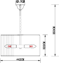Подвесная люстра Arte Lamp A1033LM-6GO