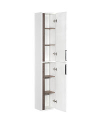 Пенал подвесной AQUATON Рене Белый/Грецкий орех (1A222003NRC80)