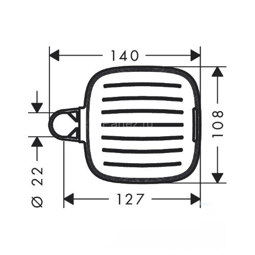 Мыльница Hansgrohe Casetta E, Хром (26519000)
