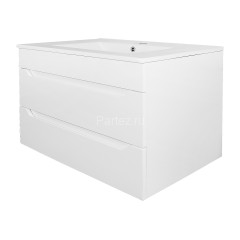 Комплект тумба Loranto Аврора 70 720х470х515 подвесная, с раковиной Leone 70, белый (CS00091412)