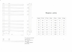 Полотенцесушитель водяной ДВИН L Primo лесенка 80/15 полн.ширина 55 см., полированный (4627085981527
