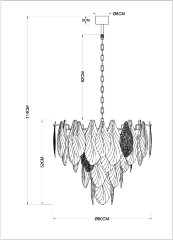Подвесная люстра Arte Lamp A4080LM-12GO