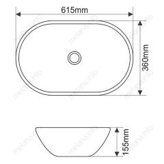 Накладная раковина melana mln-7811amb (матовая черная)