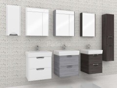 Зеркало-шкаф AQUATON СИЛЬВА 60 с подсветкой, Дуб Полярный (1A216202SIW70)