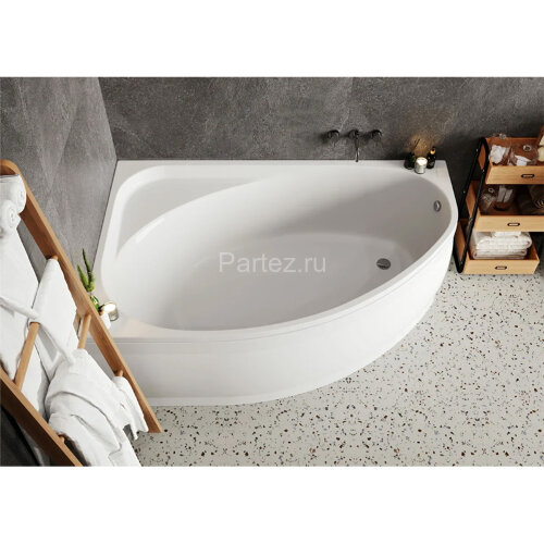 Ванна акриловая VAGNERPLAST HAPI асимметричная 170х110 см, левая, белая (VPBA170HAP3LX-04)