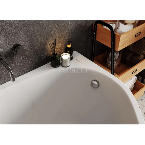 Ванна акриловая VAGNERPLAST HAPI асимметричная 170х110 см, левая, белая (VPBA170HAP3LX-04)