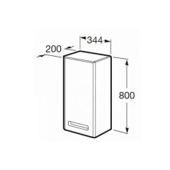 Х_THE GAP Шкафчик левый, тиковое дерево (снято с производства)