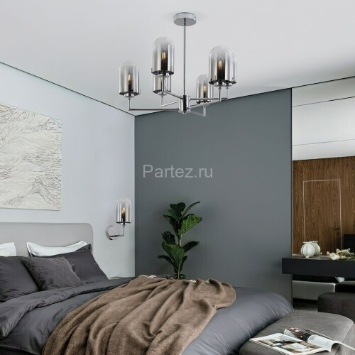 Потолочная люстра Eurosvet 60156/6 хром