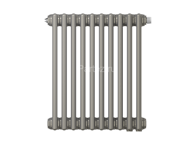 Радиатор трубчатый Zehnder Charleston Retrofit 3057, 12 сек.1/2 ниж.подк. 0325 TL (кроншт.в компл)