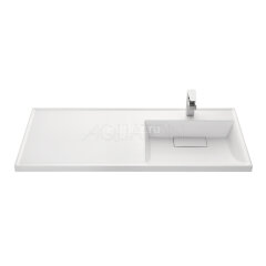 Раковина - столешнца AQUATON Лондри 1200 белая, правая (1A72243KLH010)