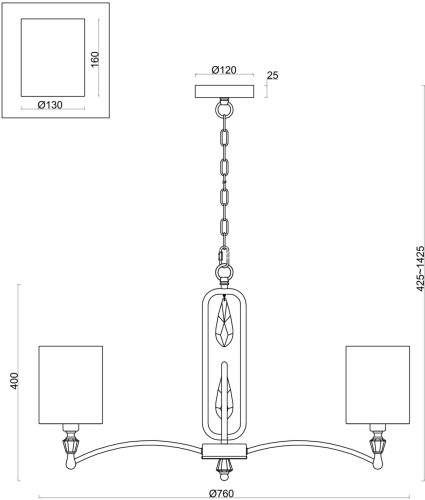 Подвесная люстра Freya FR1007PL-07N
