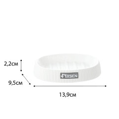 Мыльница Fixsen White Boom, Белый (FX-412-4)