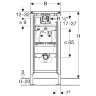 Инсталляция Geberit Duofix для писсуара, 112–130 см, универсальная (111.616.00.1)