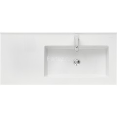 Раковина Aquaton Квадро Про 100 R, правая, белая (1A733231QA01R)