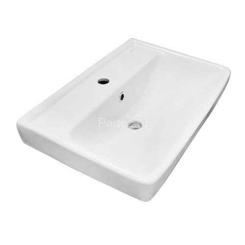 Комплект тумба Loranto Mari 600х420х500 подвесная, с раковиной Бергамо 60, белый (CS00090607)