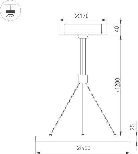 Подвесной светильник Arlight 046210