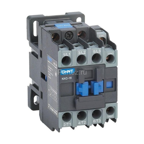 Контактор NXC-18 18А 220В/АС3 1НО+1НЗ 50Гц (R) CHINT 836904