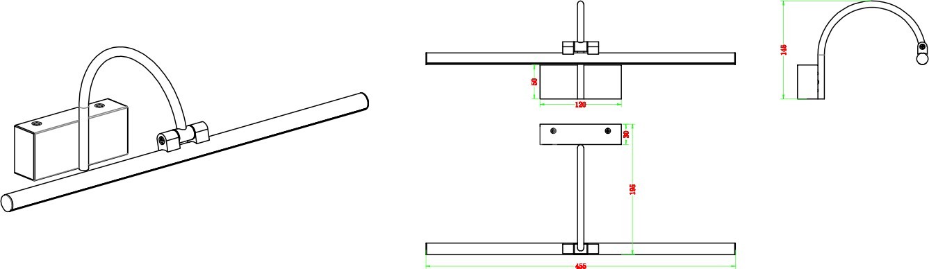 Подсветка для картин Zortes ZRS.2886.12