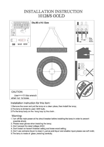 Подвесной светильник Newport 10128/S gold