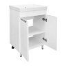Комплект тумба Стиль- 50Н 510х425х860 напольная, с раковиной Monte 50, белый гланцевый (CS00091223)