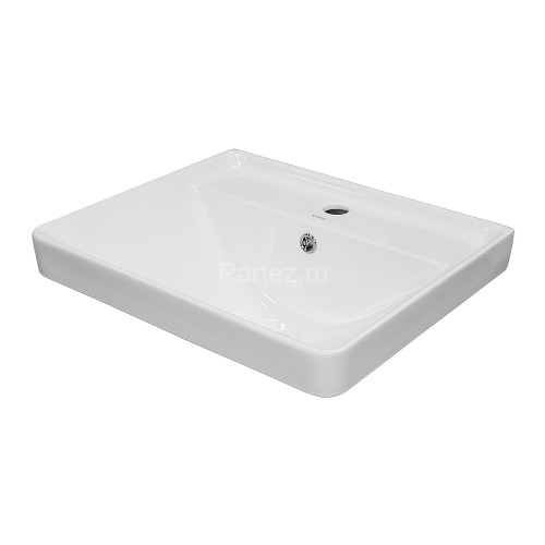 Комплект тумба Стиль- 50Н 510х425х860 напольная, с раковиной Monte 50, белый гланцевый (CS00091223)