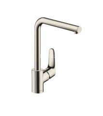 31817800 Focus Смеситель для кухни 280, однорычажный, с поворотным изливом, под сталь