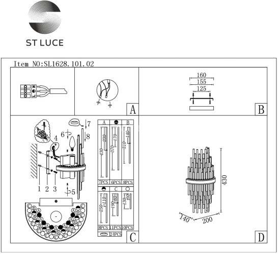 Бра ST Luce SL1628.101.02