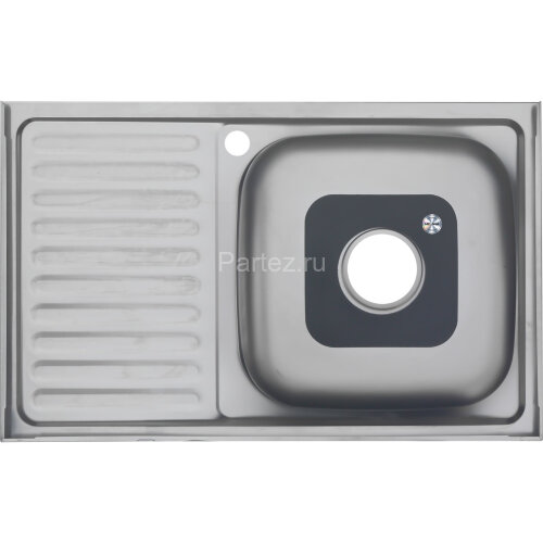 Мойка 8050 L MELANA 0,6/160 накладная прямоугольная с сифоном (014 t L*10)