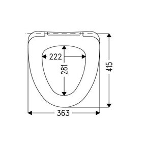 Крышка-сиденье для унитаза Haro Арктик стальное крепление, белое (512086)