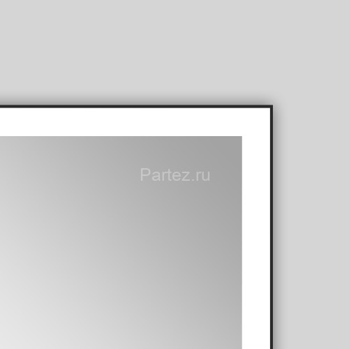 Зеркало AZARIO Fantasy 1000х700 с подсветкой, сенсорный выключатель с функцией диммера, в алюминиево