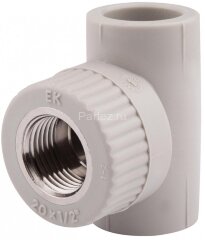 Тройник комбинированный PPR-ВР D32х1/2" Ekoplastik