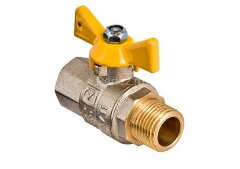 Кран шаровой газовый 1/2&quot; в-н баб. VALTEC VALGAS