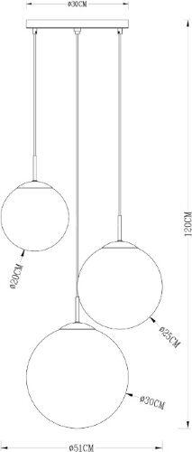 Подвесной светильник TopLight TL1203H-03GD