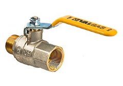 Кран шаровой газовый 1/2&quot; в-н рыч. VALTEC VALGAS