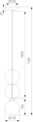 Подвесной светильник Eurosvet 40072/1 красный