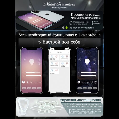 Потолочная люстра Natali Kovaltseva LED LAMPS 81167