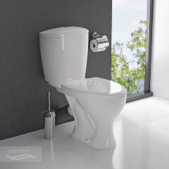 Унитаз-компакт Santeri Versia напольный, с сиденьем (1.P403.3.S00.00B.F)