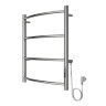 Полотенцесушитель электрический AZARIO VERONA 500/600 4 секции, диммер справа, хром (AZ04856)