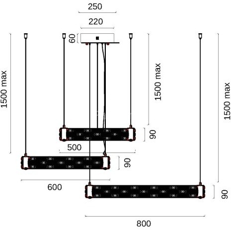 Подвесная люстра Fluorite FL1052-30P