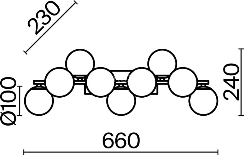 Бра Maytoni MOD547WL-09BS